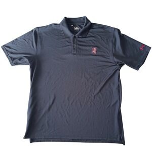 Under Armour Mens L Golf Polo Black Stanford Cardinal Under Armour Heatgear